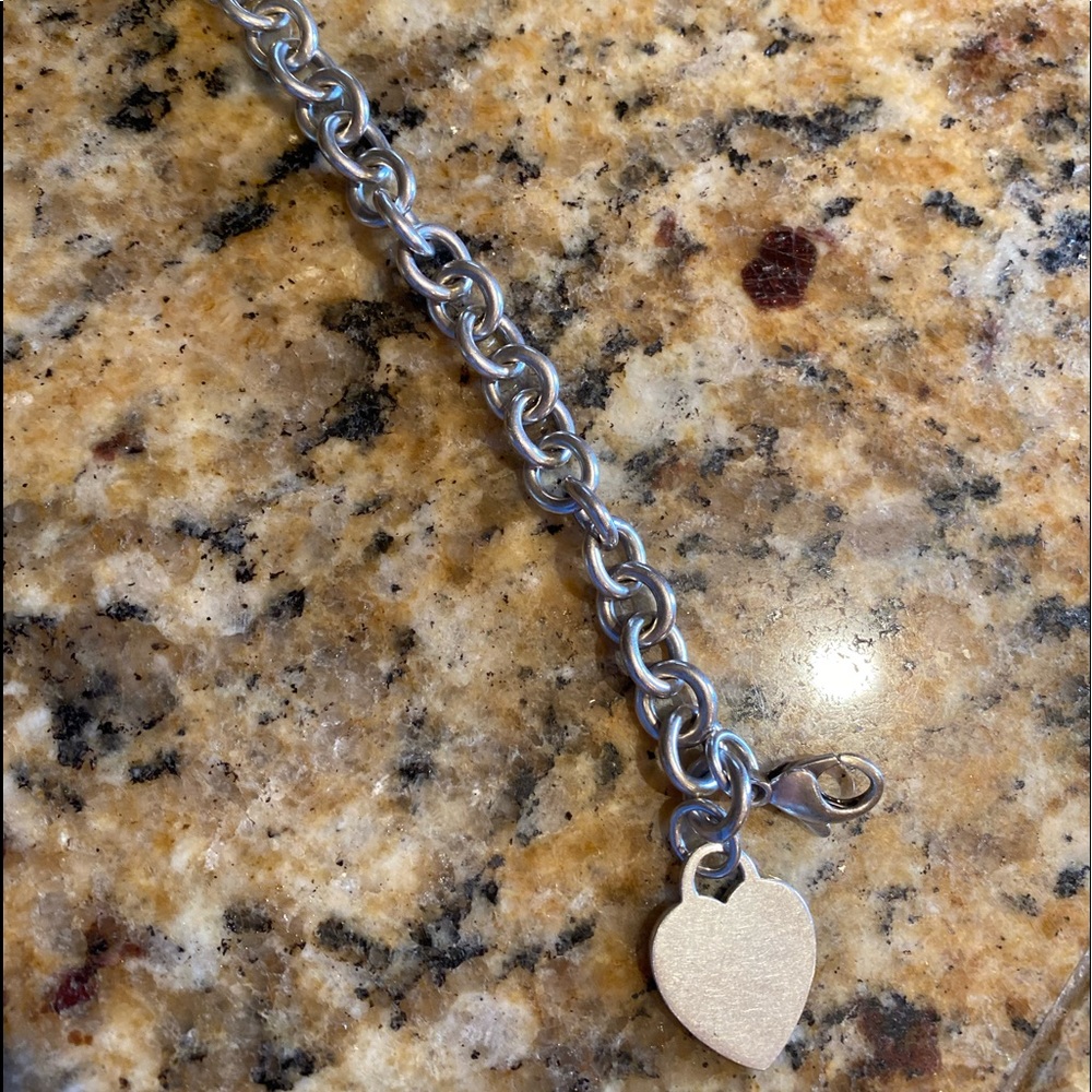 Tiffany & Co. 925 Heart Tag Charm bracelet